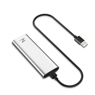 Netac 朗科 Z Slim USB 3.1 Gen2 移动固态硬盘 Type-C 256GB 银色