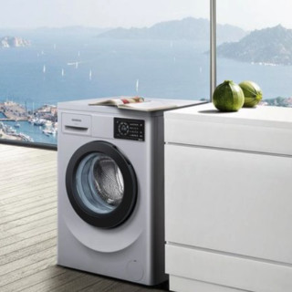 SIEMENS 西门子 焕彩系列 WM12L2680W 滚筒洗衣机 7.5kg 银色