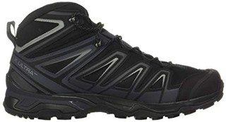 salomon 萨洛蒙 X Ultra 3 Mid GORE-TEX Men's Wide Hiking Boots 黑色/印度墨水/纪念碑 US7