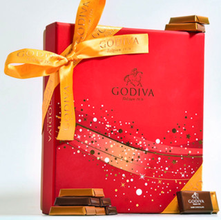 GODIVA 歌帝梵 2021限定款 巧克力 224g 56块（牛奶28块+巧克力28块）