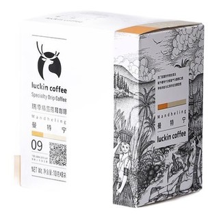 luckin coffee 瑞幸咖啡 中度烘培 曼特宁 精品挂耳咖啡 10g*8包