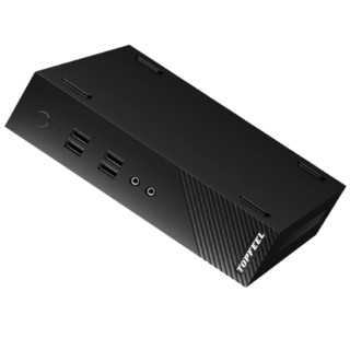 topfeel 极夜 总裁 T68M Pro 7代酷睿版 商用台式机 黑色(酷睿i7-7700、核芯显卡、8GB、256GB SSD、风冷)