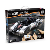 CaDA 咔搭 双鹰 遥控赛车 风之子积木跑车/遥控+蓝牙编程双模式/前后LED车