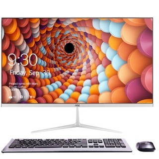 AOC 冠捷 AIO737 23.8英寸 设计一体机 象牙白（酷睿i5-10400、核芯显卡、8GB、512GB SSD、1080P）