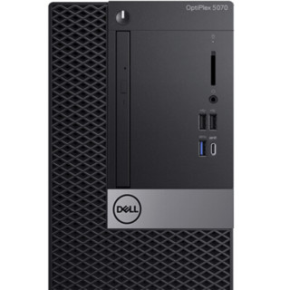 DELL 戴尔 OptiPlex 5070MT 九代酷睿版 21.5英寸 商务台式机 黑色 (酷睿i5-9500、核芯显卡、8GB、1TB HDD、风冷)