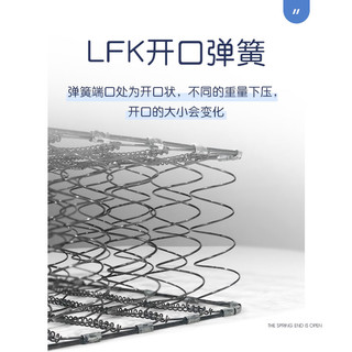 栖作 床垫 减压床垫 栖作官方【软硬适中】成人LFK开口弹簧多层可调节环保垫 2cm支撑海绵+3cm特拉雷工艺乳胶+3cm亲乳棉 1500mm*2000mm