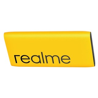 realme 真我 RMA138 移动电源 黄色 10000mAh Type-C 18W双向快充