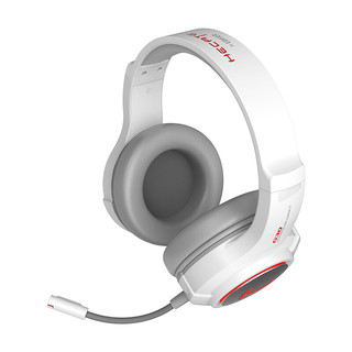 EDIFIER 漫步者 G30 震动版 耳罩式头戴式有线降噪耳机 白红色