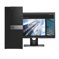 DELL 戴尔 Optiplex 5050 23.8英寸 商务台式机 黑色 (酷睿i7-7700、R5 430、8GB、128GB SSD+1TB HDD、风冷)