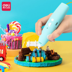 deli 得力 74860 3D立体打印笔 蓝色 附5色耗材