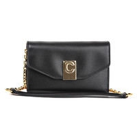 CELINE 思琳 女士皮革链条单肩包 10C543 BLJ 38NO 黑色