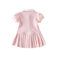戴维贝拉 DB13088 女童连衣裙 粉色 110cm
