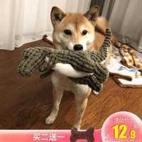 Hoopet 狗狗玩具发声耐咬毛绒磨牙小狗金毛宠物恐龙柴犬逗狗玩偶解闷神器