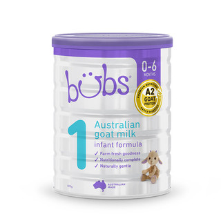 bubs 贝儿 A2蛋白系列 婴儿羊奶粉 澳版 1段 800g*3罐