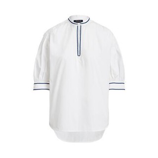 RALPH LAUREN 拉尔夫·劳伦 女士五分袖衬衫 WMPOSHTNDN20005 白色 M