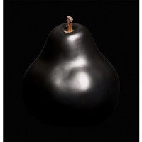 艺术品：维格列艺术 Bull &stein; 水果雕塑 梨 黑色 380×380mm天鹅绒
