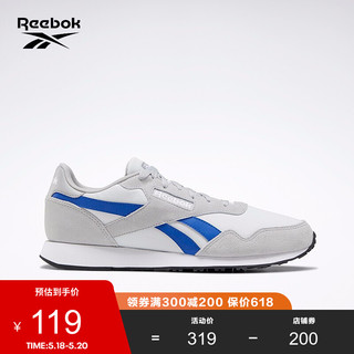 Reebok 锐步 运动男子休闲鞋 ROYAL ULTRA低帮复古鞋 EF7669_灰色蓝色 45.5