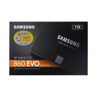 SAMSUNG 三星 860 EVO SATA 固态硬盘 1TB（SATA3.0）