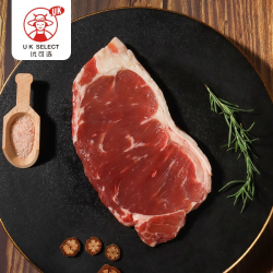 优可选 原切 潘帕斯草饲 西冷牛排 1000g