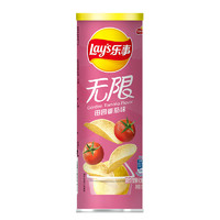 Lay's 乐事 LAY’S) 无限薯片 田园番茄味104g罐装(休闲零食)