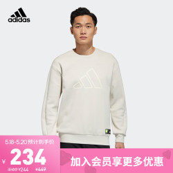 adidas Originals 阿迪达斯官网 adidas TH SWT DK BOS 男装春秋训练运动卫衣套头衫GP1008 矾土棕 AXS(17088A)