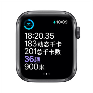 Apple 苹果 Watch Series 4  GPS款 智能手表 44mm 深空灰色铝金属表壳 黑色运动型表带（GPS）
