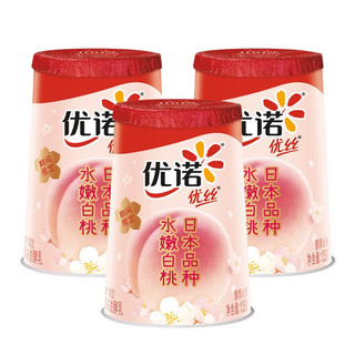 yoplait 优诺 优丝 季节限定 风味发酵乳 水嫩白桃味 135g*3杯