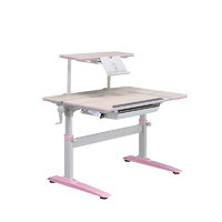 LETAHO 喜学儿系列 105 L板手摇桌+上层板 粉色