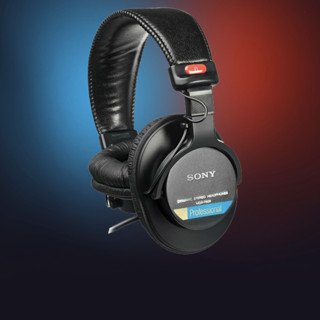 SONY 索尼 MDR-7506 耳罩式头戴式降噪有线耳机 黑色