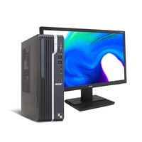 acer 宏碁 商祺 SQX4270 23.8英寸 台式机 黑色(酷睿i5-10400、核芯显卡、8GB、512GB SSD、风冷)