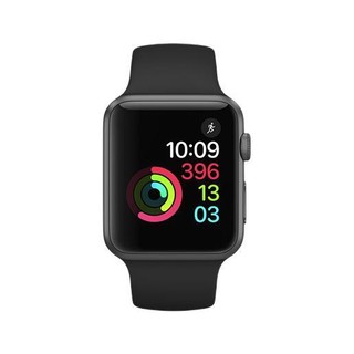 Apple 苹果 Sport Series 1 智能手表 38mm 深空灰色铝金属表壳 黑色运动型表带