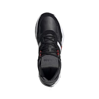 adidas NEO Street Spirit 2 男子休闲运动鞋 EH2838 黑色/红 44.5