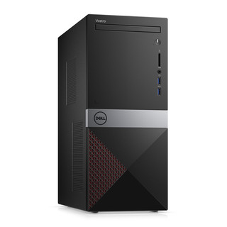 DELL 戴尔 Vostro 3670 9代酷睿版 21.5英寸 商务台式机 黑色 (酷睿i3-9100、核芯显卡、4GB、256GB SSD+1TB HDD、风冷)