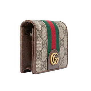 GUCCI 古驰 三只小猪联名 女士短款钱包 557801 9U8KT 8748 卡其拼色