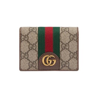 GUCCI 古驰 三只小猪联名 女士短款钱包 557801 9U8KT 8748 卡其拼色