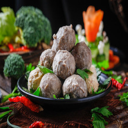 恋食记 潮汕牛肉丸+牛筋丸+墨鱼丸 合750克