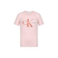 Calvin Klein Jeans 卡尔文·克莱恩牛仔 女士圆领短袖T恤 J214196 粉色 XS