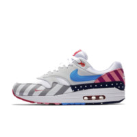 NIKE 耐克 Air Max 1 中性跑鞋 AT3057-100 白粉 44.5