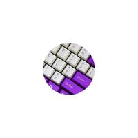 Clicker ABS 二色成型 OEN高度 键帽 红紫