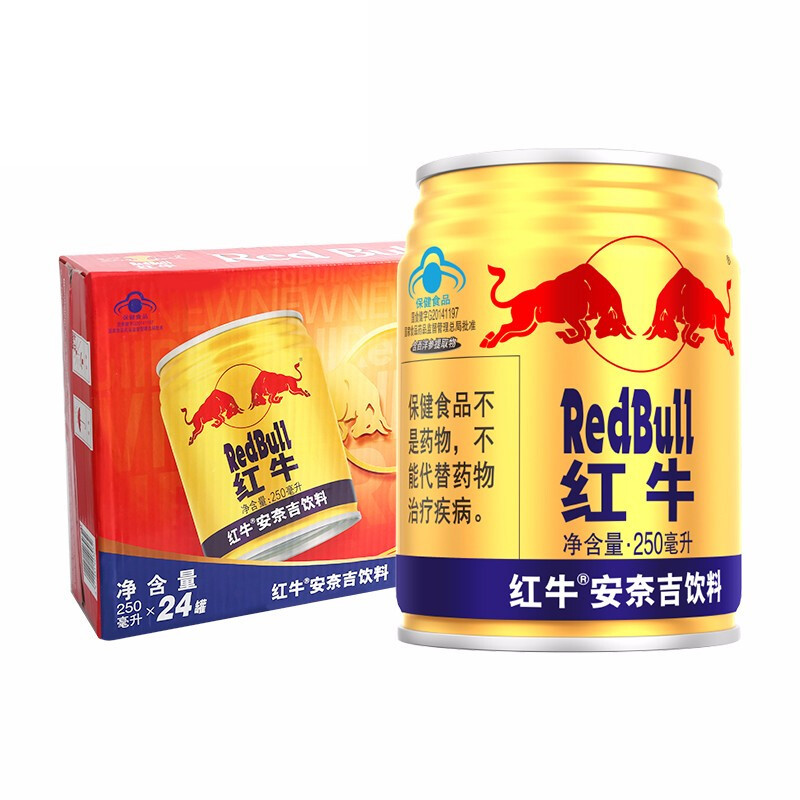 88VIP：Red Bull 红牛 安奈吉饮料250ml*6罐装