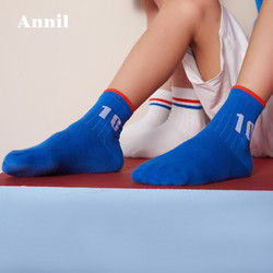 Annil 安奈儿 儿童袜子 3双装