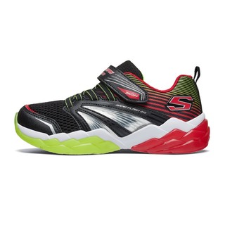 SKECHERS 斯凯奇 RAPID FLASH 2.0 男童休闲运动鞋 90725L 黑色/红色 30