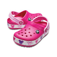 crocs 卡骆驰 卡洛班系列 204994-6X0 儿童闪灯款拖鞋 糖果粉 30(180mm)