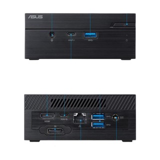 ASUS 华硕 PN61 台式机 黑色(酷睿i7-8565U、核芯显卡、8GB、256GB SSD、风冷)