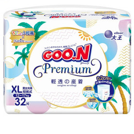 GOO.N 大王 轻透系列 拉拉裤 XL32片