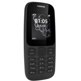NOKIA 诺基亚 105新 单卡版 2G手机 黑色