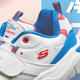 SKECHERS 斯凯奇 D'LITES II 儿童休闲运动鞋 996301L 乳白色/蓝色 33.5