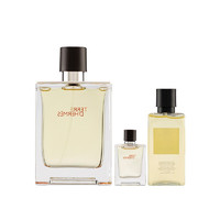 HERMÈS 爱马仕 男士香水礼盒装 (大地EDT100ml+5ml+沐浴露80ml)