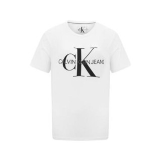 Calvin Klein 卡尔文·克莱 女士圆领短袖T恤 J215219 YAF 白色 M