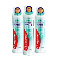 Colgate 高露洁 欧洲进口密泡美白直立按压式泵式牙膏100mlx3支 密泡深洁温和亮白